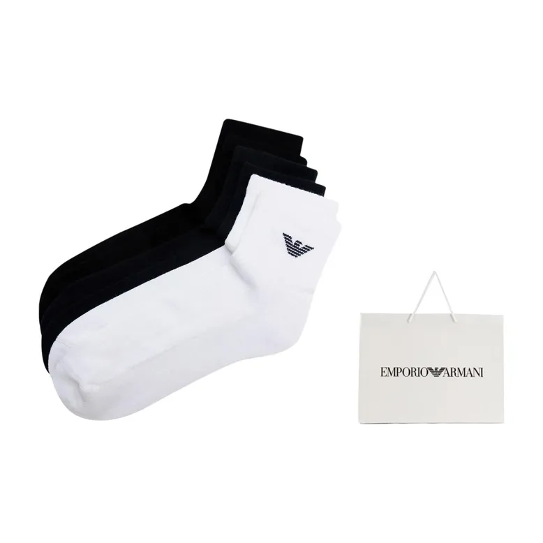 EMPORIO ARMANI FW23 Mid Calf Socks Men's 3 Pack-2