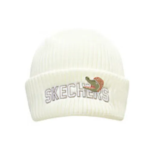Skechers Beanies Unisex Marshmallow White-1