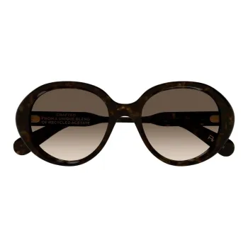 Chloe Round Sunglasses Unisex Brown