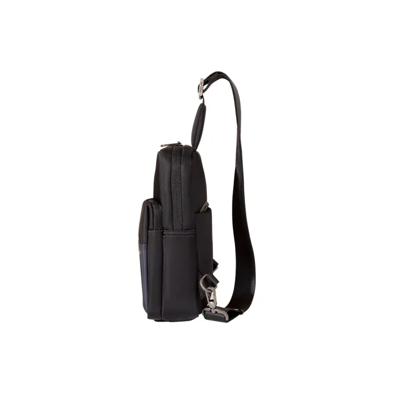 FIDO DIDO Fabric Crossbody Bag, Sling Bag Medium Size Men's Black-3