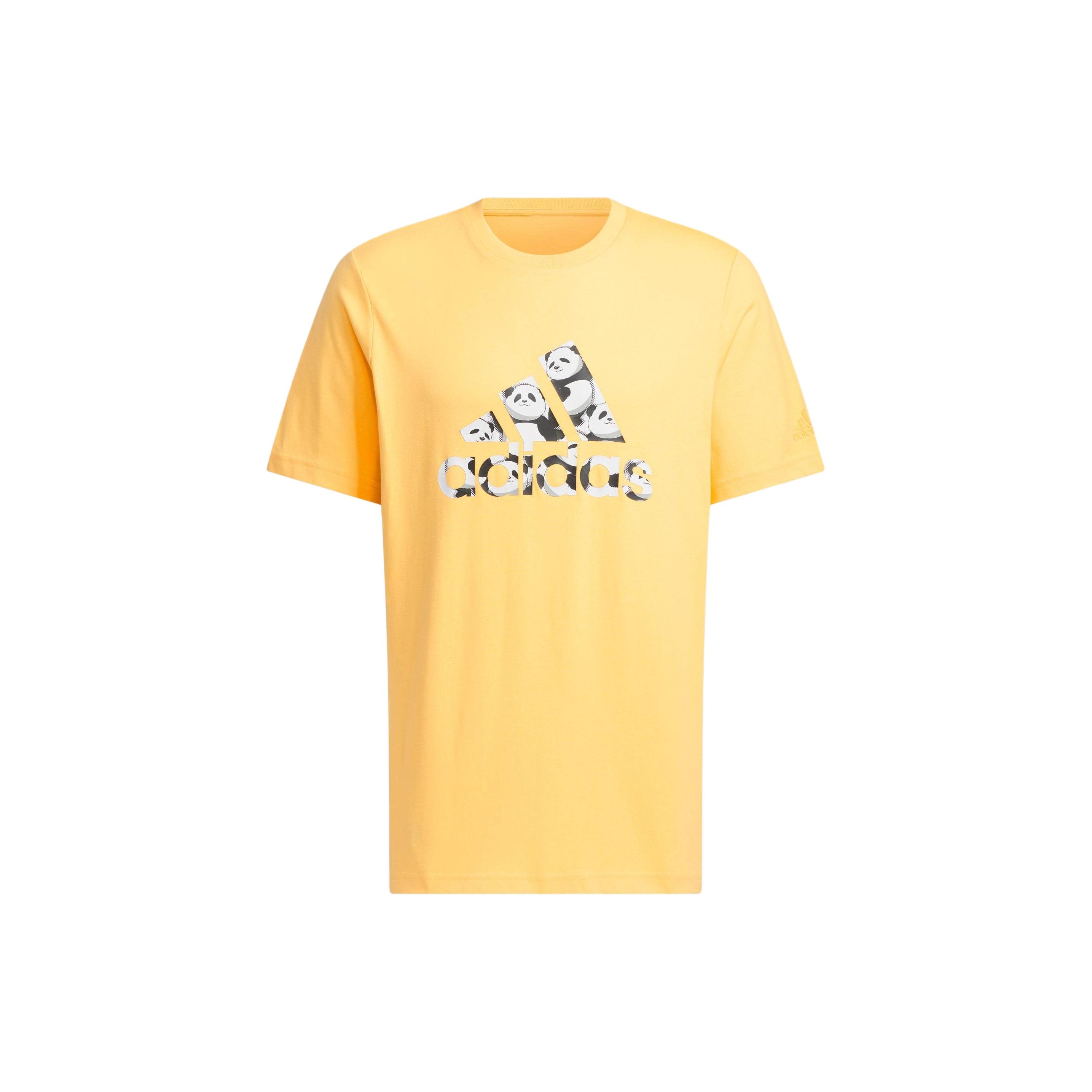 Adidas t fashion shirt mens yellow