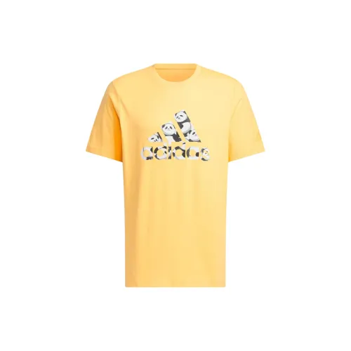 Adidas T-Shirts Men Bright Yellow