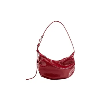 ZARA Polyurethane Shoulder Bag, Handbag, Shoulder Bag Women's Red