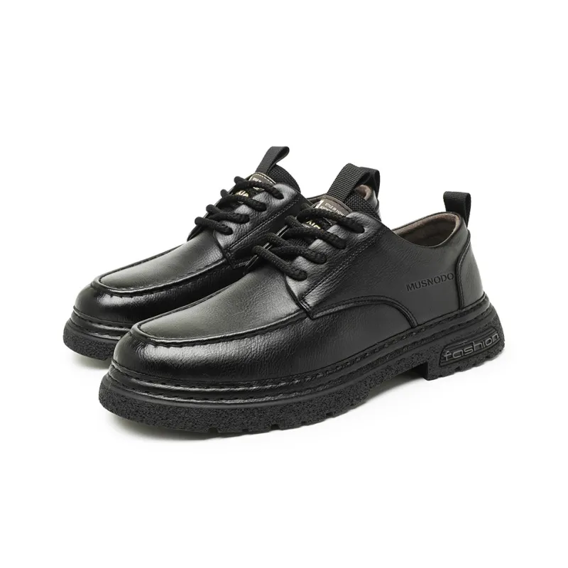 MUSNODO Dress Shoes Men Mid Top Black/Brown-2