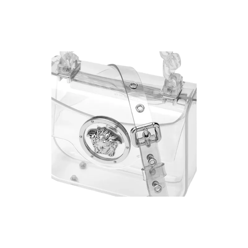 VERSACE La Medusa Acrylic Shoulder Bag Crossbody Bag Handbag Mini Women's Transparent-4