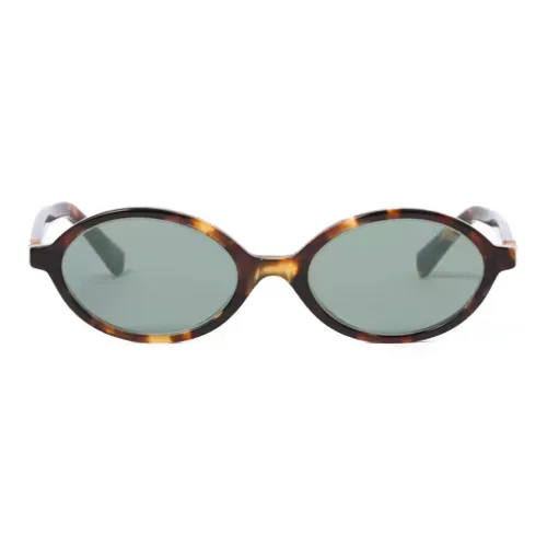 miu lige miu lige Acetate Oval Sunglasses Women's Tortoiseshell