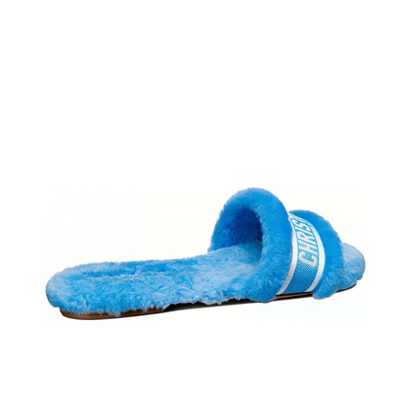 DIOR Chez Moi Quick Dry Slide Slippers Women's Blue-3