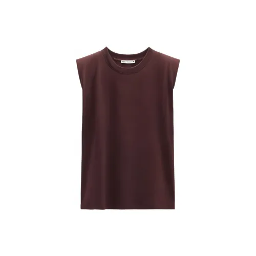 ZARA T-Shirts Women's Eggplant Purple