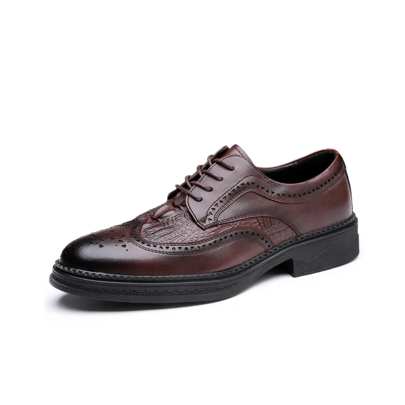 ZUWUDONG Dress Shoes Men Low Top Black-2