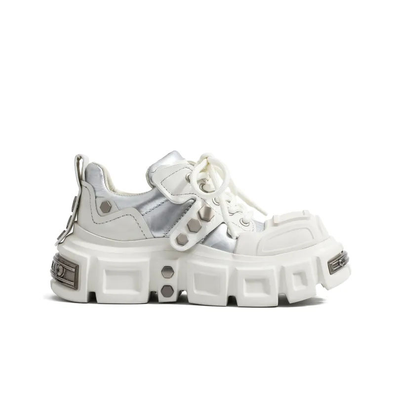 VINYVIOLA Ugly Anti Slip And Wear Resistant Height Increasing Low Top Loafers Women's-16