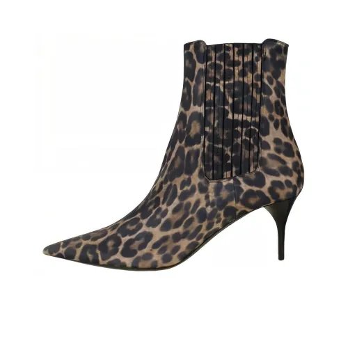 SAINT LAURENT Ankle Boots Women's Leopard