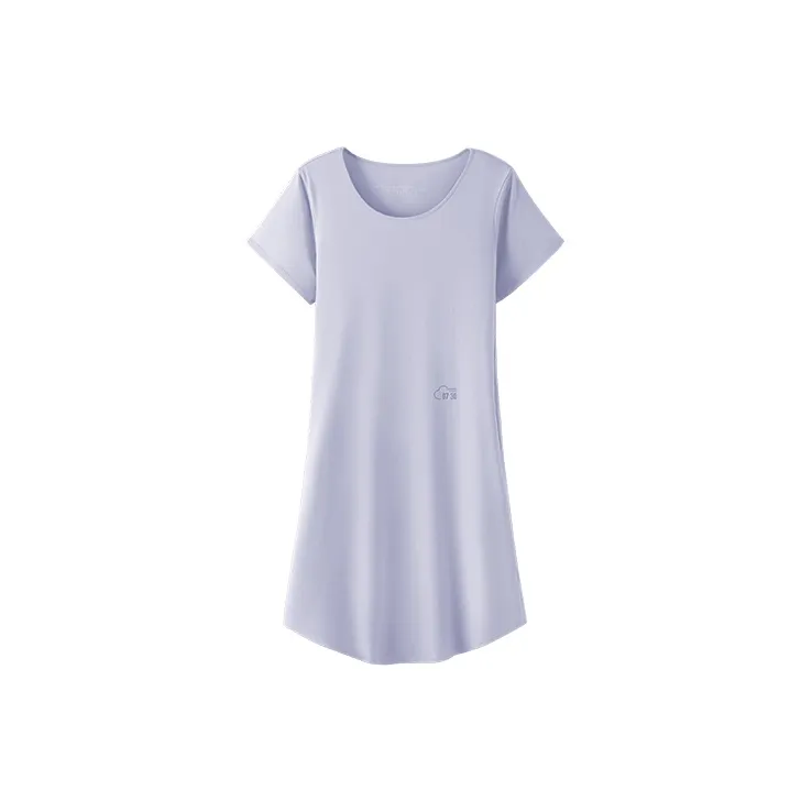 JINGYUN Deep Pajama 60 Nightgown Women's Grass Purple-0