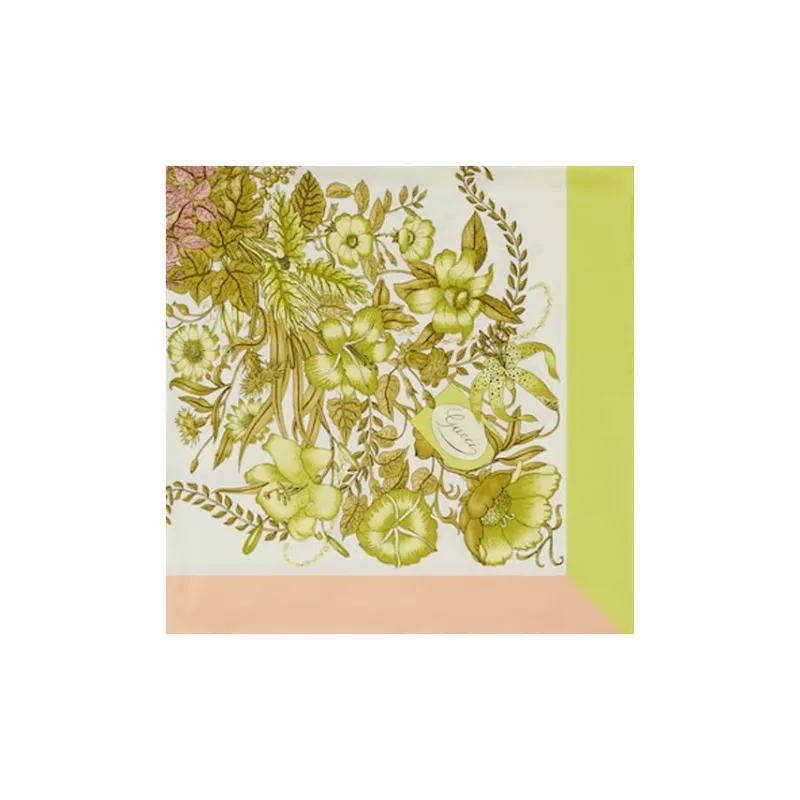 GUCCI Silk Scarves Women's Yellow-1