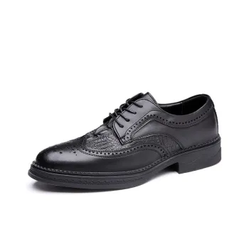 ZUWUDONG Dress Shoes Men Low Top Black