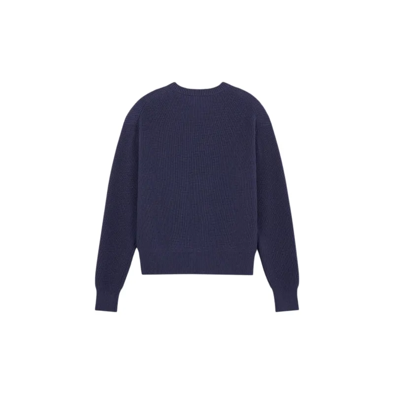 Maison Kitsune Fox Head Patch Knitted Jumper-1