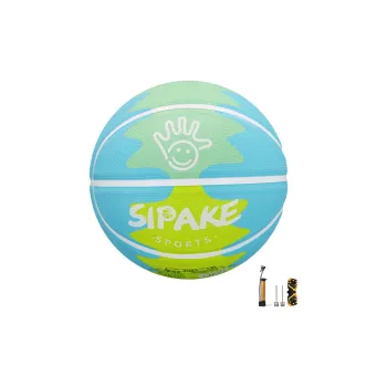 SIPAKESPORT Rubber Basketball Green Blue Training Match Kids'