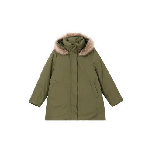 UNIQLO Down Jackets Women's Olive Green