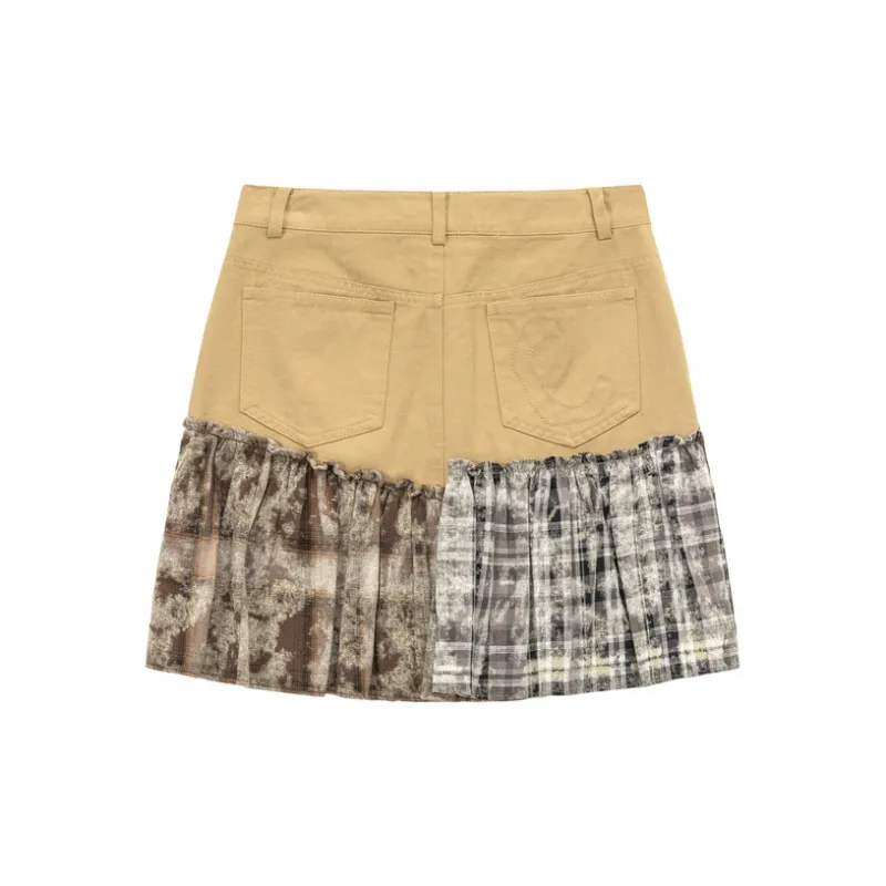 CHUU Casual Short Skirts Women's Coffee-1