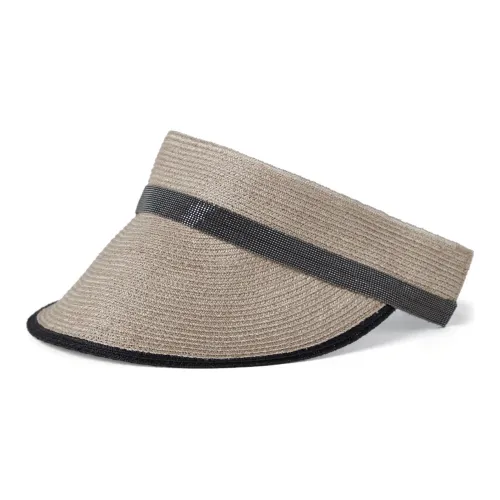 Brunello Cucinelli Monili-embellished Woven Visor