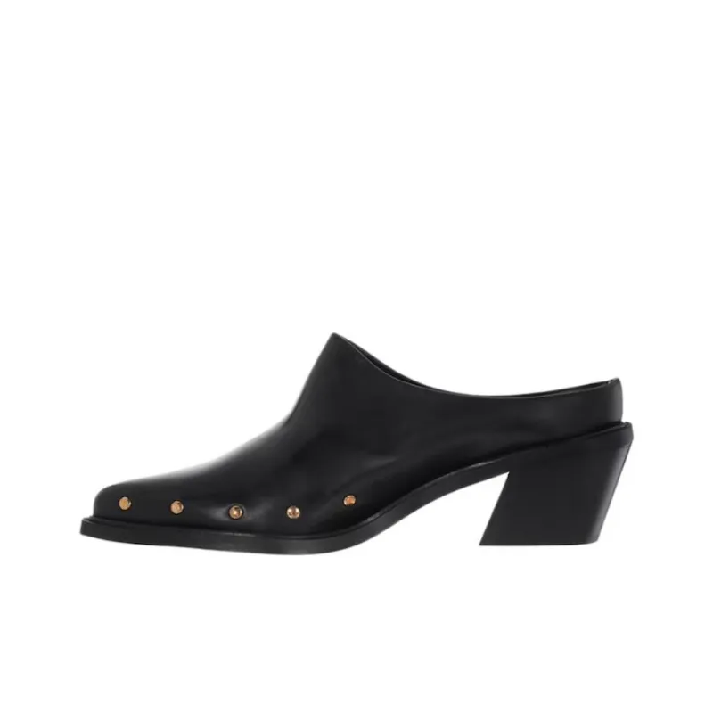 ALOHAS Wrap-toe Slippers 6cm Women's Black-0