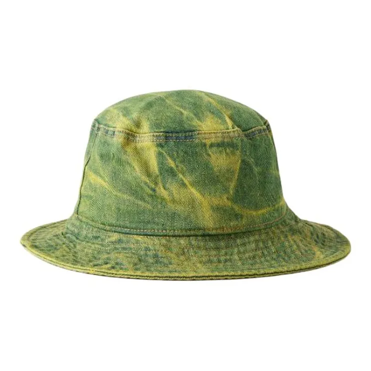 Acne Studios Cotton, Rubber Bucket Hats Men's Green-1
