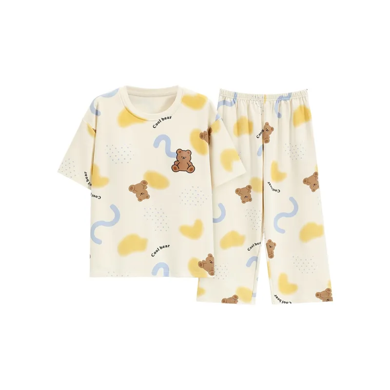 Mulong Family Pajama Set Women's Ivory-0