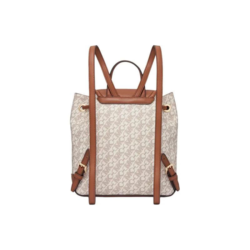 MICHAEL KORS Artificial Leather Backpack Trumpets Women's Vanilla White & Acorn Brown-1