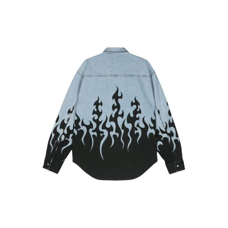 Vetements Fire Denim Shirt-1