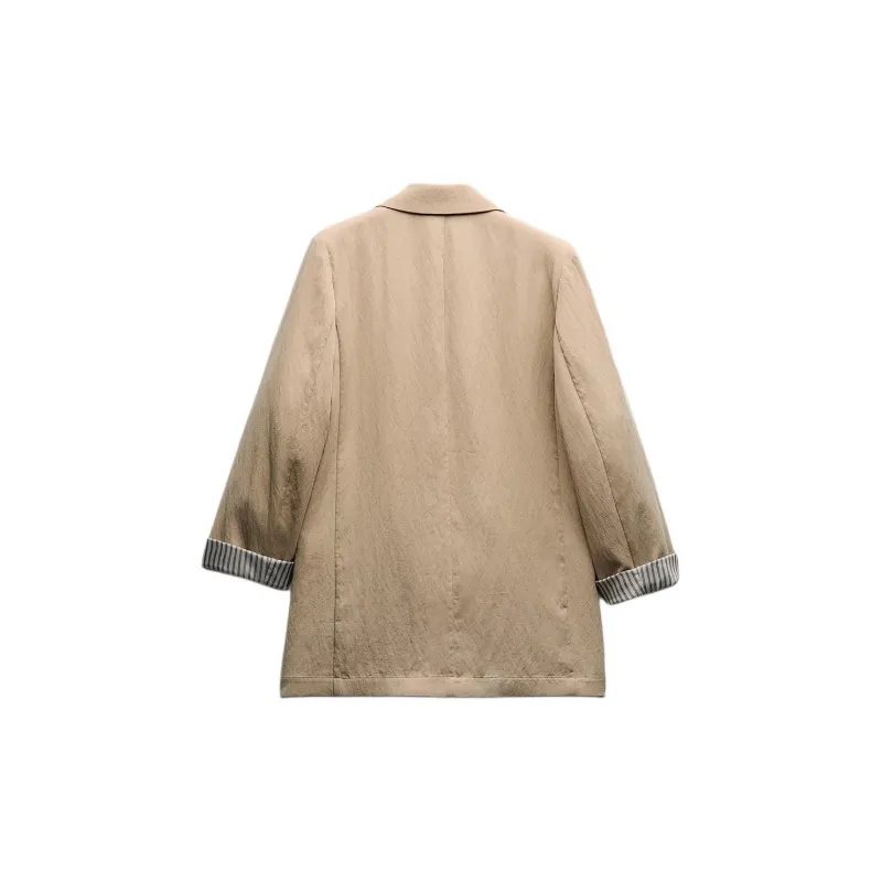 ZARA Business Suit Women's Medium Camel-1