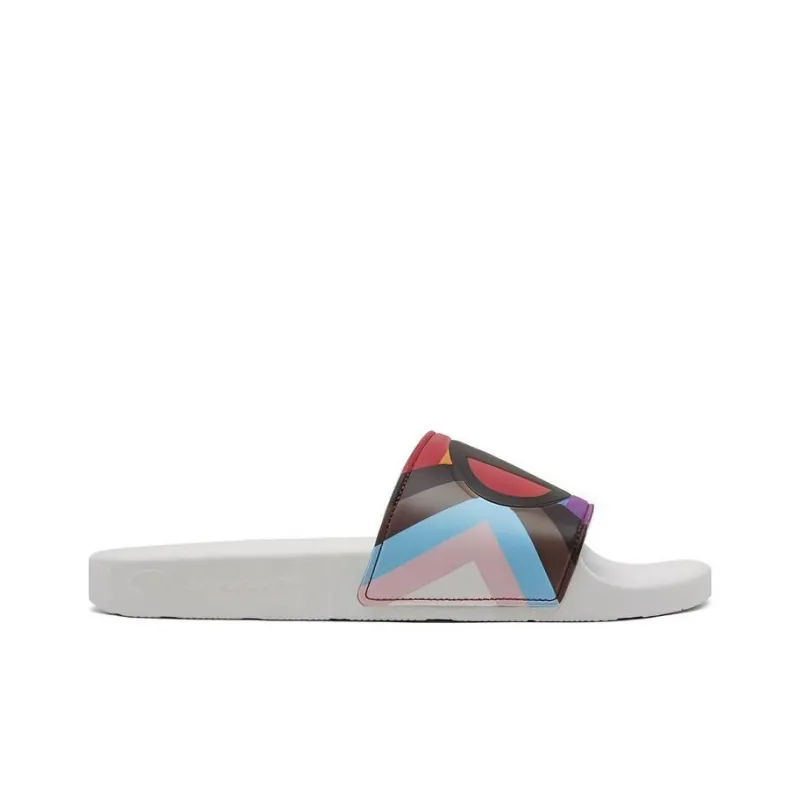Champion Ipo Slide Slide Slippers Men's White-1