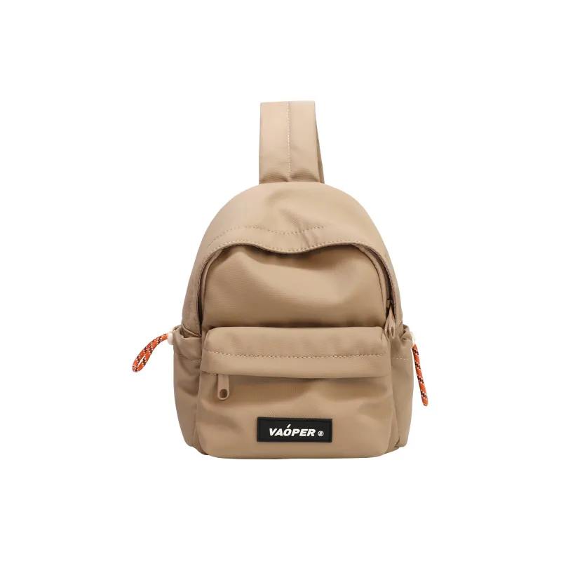 VAOPER Polyester Sports Backpack, Sling Bag Regular Unisex Black/Khaki-1