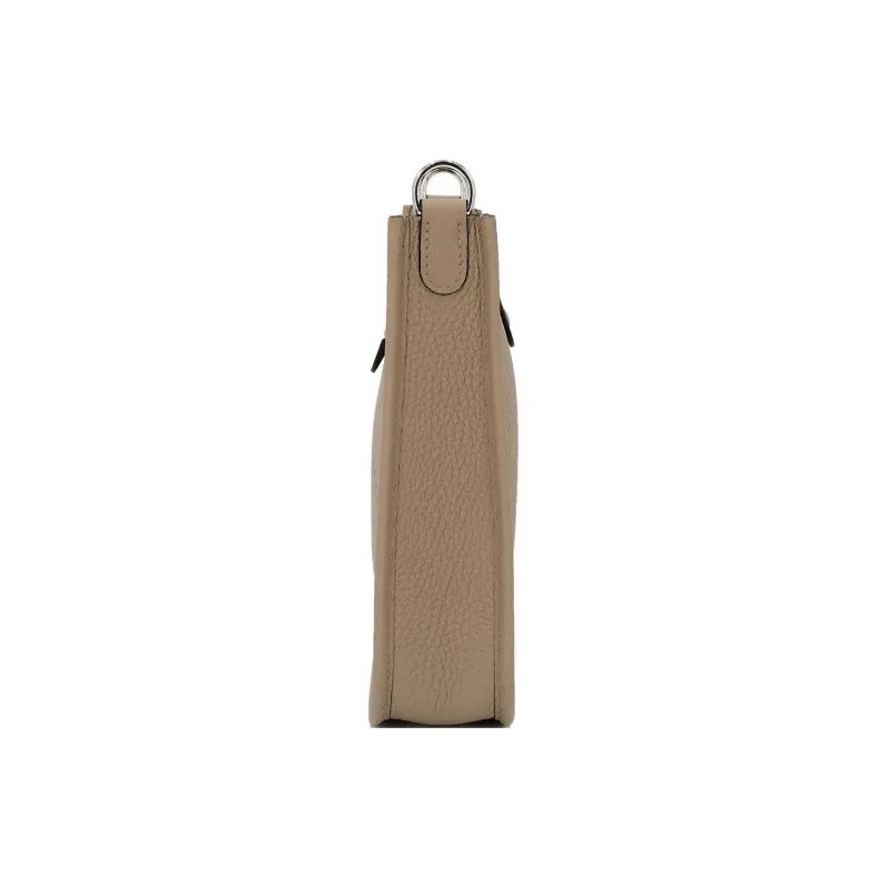 HERMES Evelyne Clemence Cow Leather Shoulder Bag, Crossbody Bag Mini Women's Marfa Beige-2