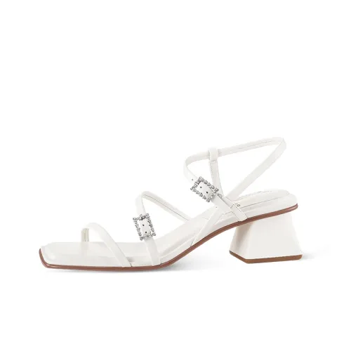 7or9 Bell Lily Strap Sandals 5cm Women's White