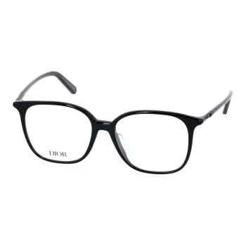 DIOR Plate Frame Irregular Shape Eyeglass Frames Unisex Black