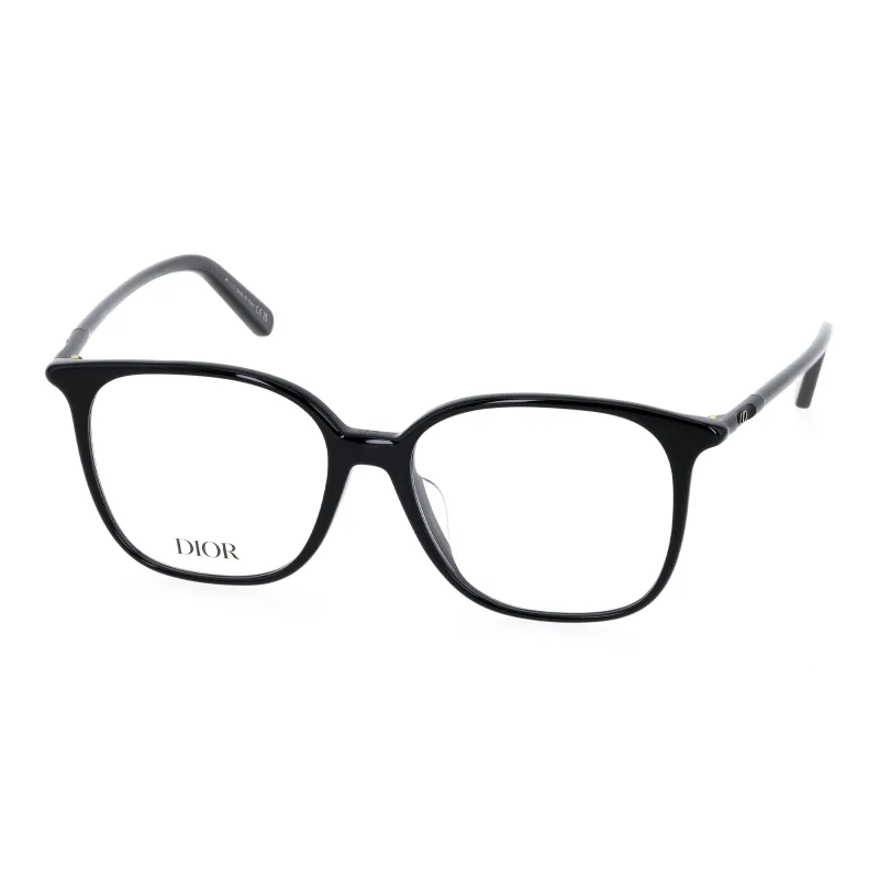 DIOR Plate Frame Irregular Shape Eyeglass Frames Unisex Black-0