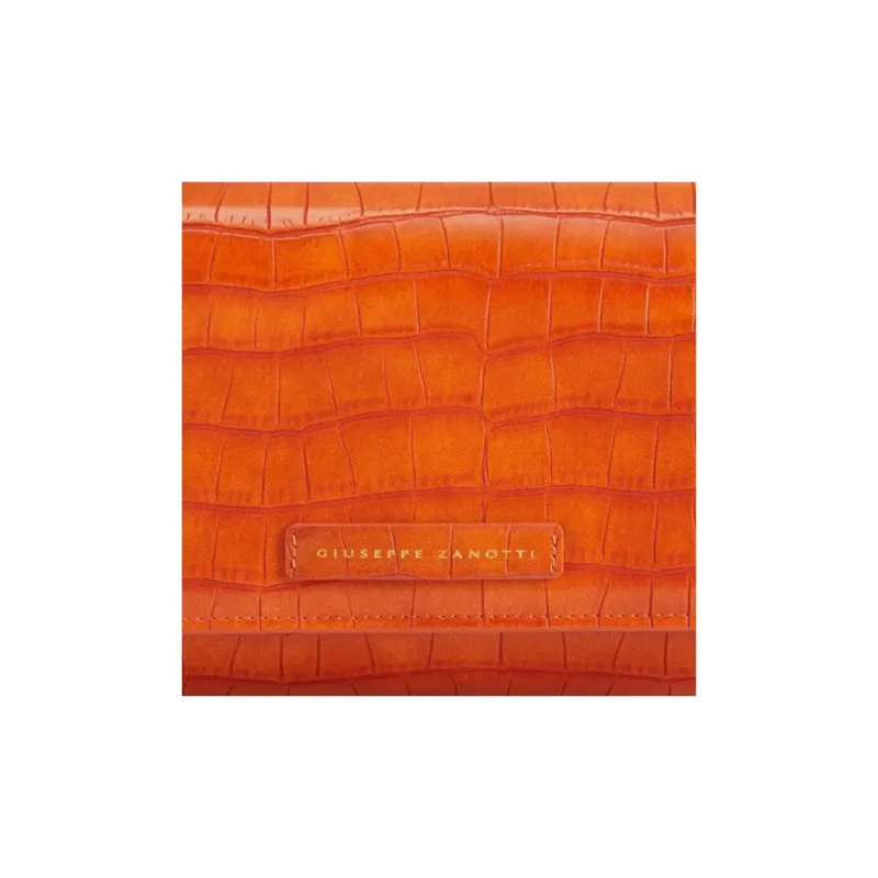 Giuseppe Zanotti Wendy Crocodile-effect Clutch Bag-4