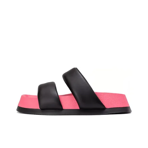 AOKANG Flip-flops Women's Black/Rose Red