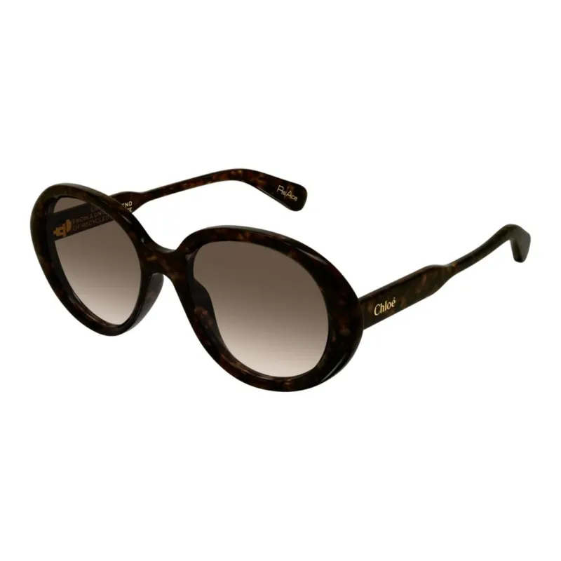 Chloe Round Sunglasses Unisex Brown-1