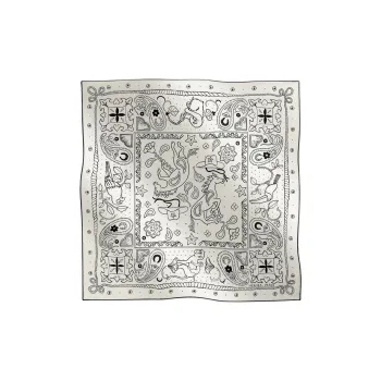 HERMES Silk Scarves Women's White