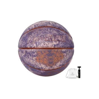 Kuangmi PU Basketball Gray Blue Size 7 Training Unisex