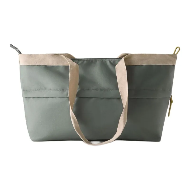 ZARA Polyester Tote Bag Shopping Bag Handbag Regular Unisex Green-3
