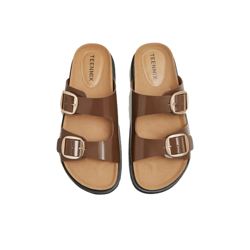 Teenmix Slide Slippers Women's Solid Color-13