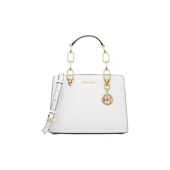 MICHAEL KORS Leather Shoulder Bag, Crossbody Bag, Handbag Small Size Women's White