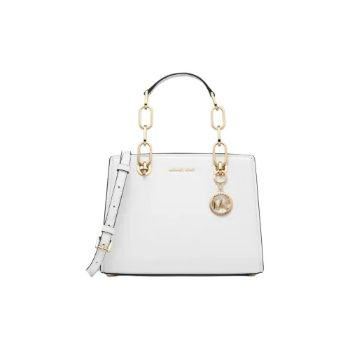 MICHAEL KORS Leather Shoulder Bag, Crossbody Bag, Handbag Small Size Women's White