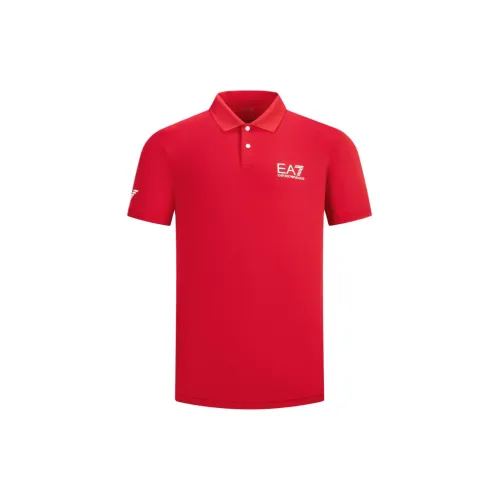 EMPORIO ARMANI EA7 Polo Shirts Men Red