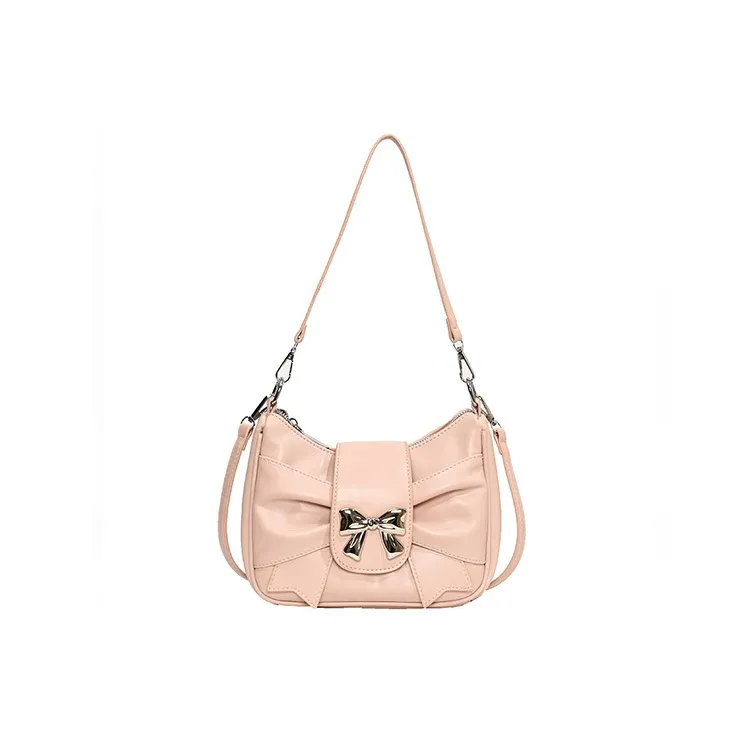 JANE KLAIN Synthetic Leather Shoulder Bag, Crossbody Bag Regular Women's White/Black/Pink-0