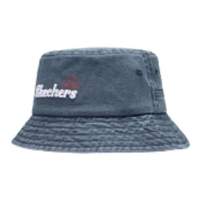 Skechers Cotton Recycled Fiber Polyester Bucket Hats Unisex Blue-1