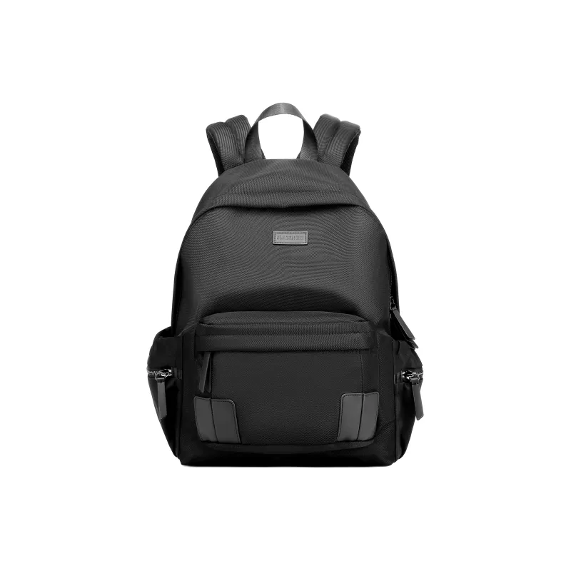 Slazenger Water Repellent Canvas Backpack Medium Size Unisex Black-0