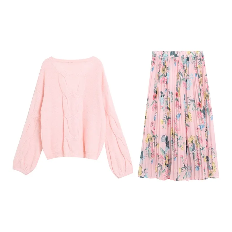 HAPG Two Piece Skirt Sets Women's-1