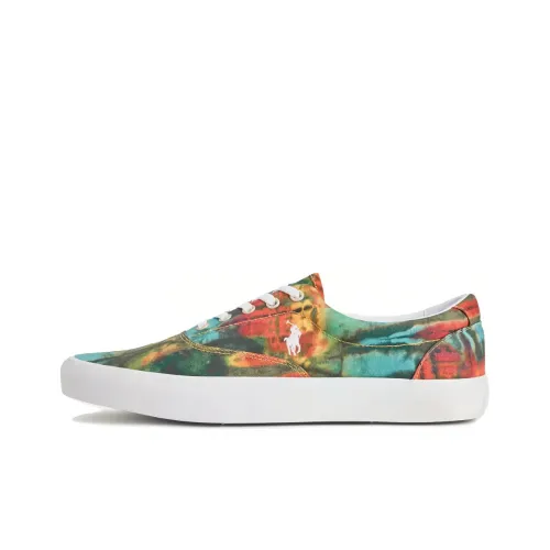 Polo Ralph Lauren CANVAS Skateboard Shoes Men Low-Top Multicolor